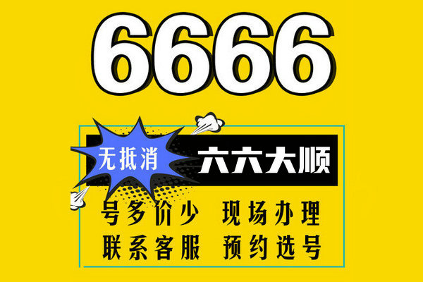 鄄城尾号6666吉祥号